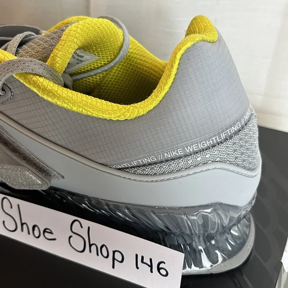 Nike Romaleos 4 Wolf Grey Lightening Weightlifting Training Shoes‎ Men Size 10.5